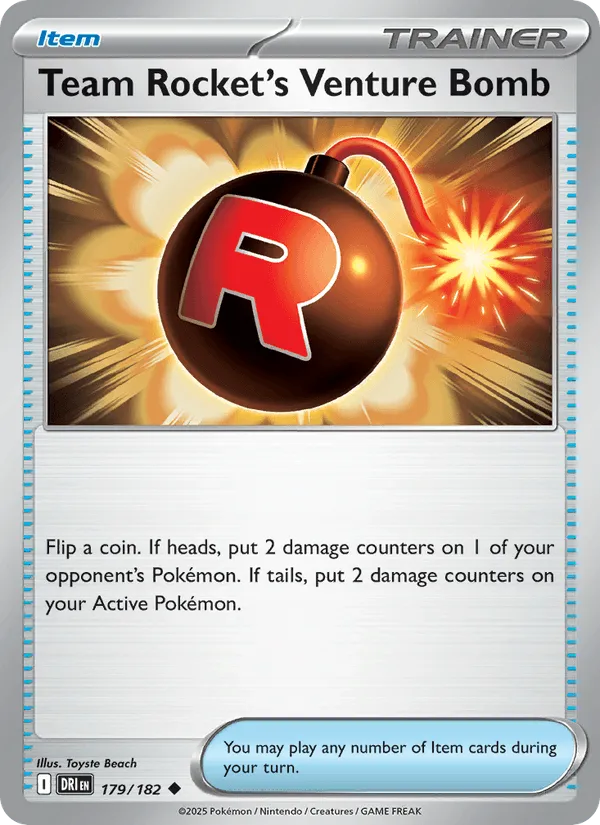 Carte Bombe Risquée de la Team Rocket — Destined Rivals Additionals