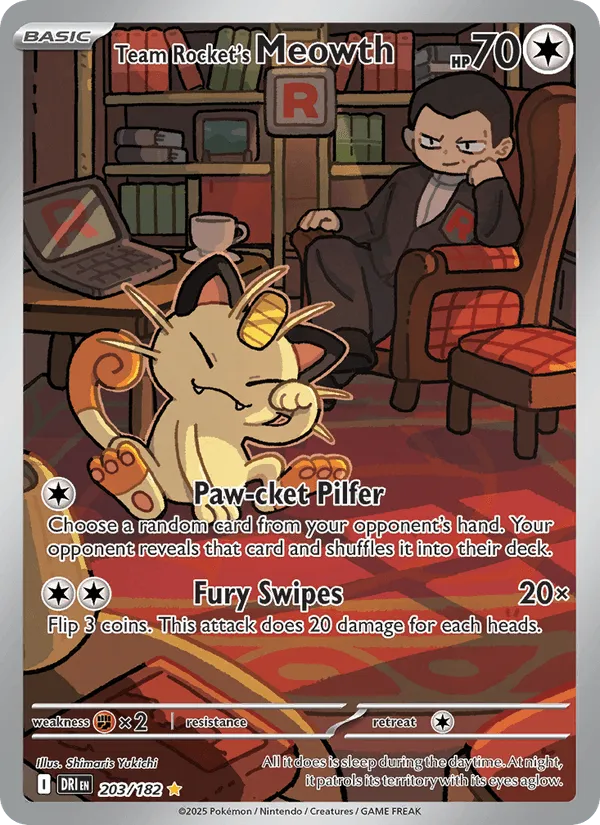 Carte Miaouss de la Team Rocket — Destined Rivals Additionals