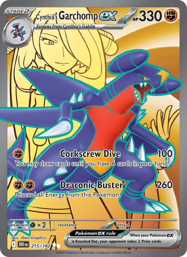 Carte Carchacrok ex de Cynthia — Destined Rivals Additionals