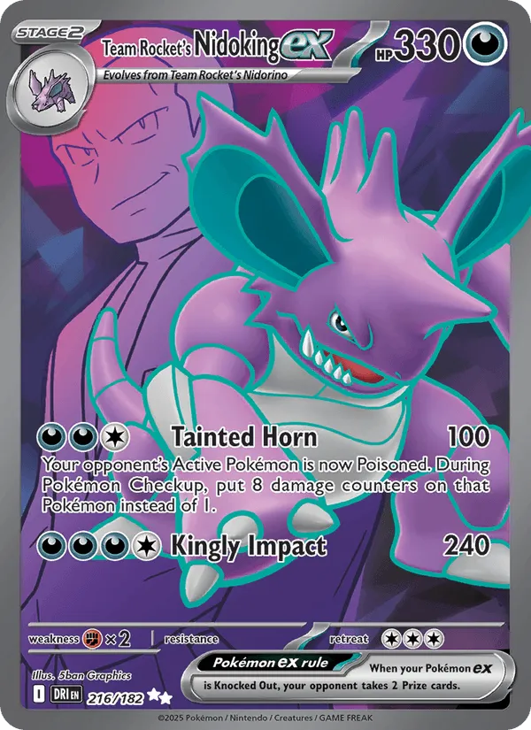 Carte Nidoking ex de la Team Rocket — Destined Rivals Additionals