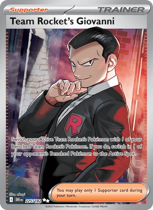 Carte Giovanni de la Team Rocket — Destined Rivals Additionals