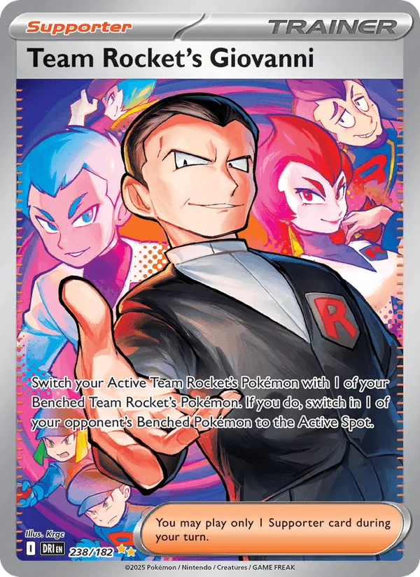 Carte Giovanni de la Team Rocket — Destined Rivals Additionals