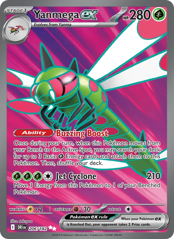 Carte Yanmega ex — Destined Rivals