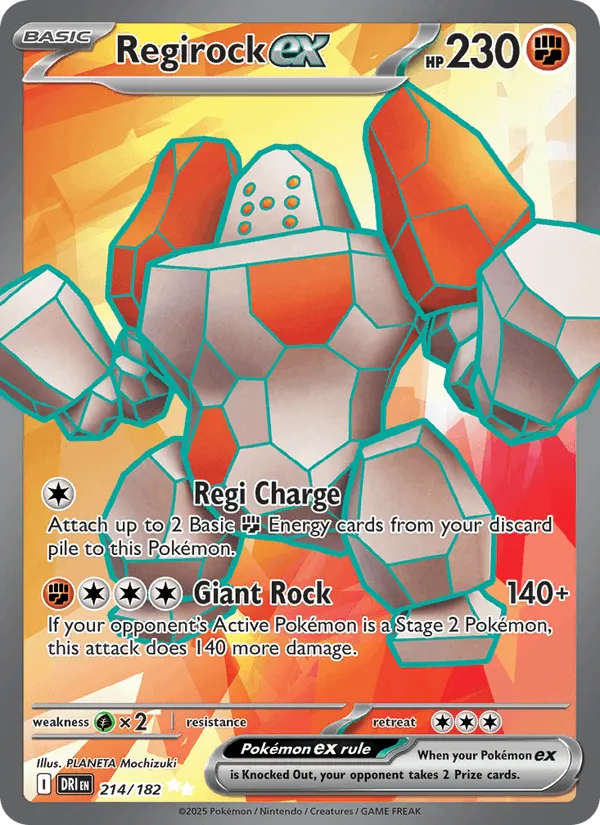 Carte Regirock ex — Destined Rivals