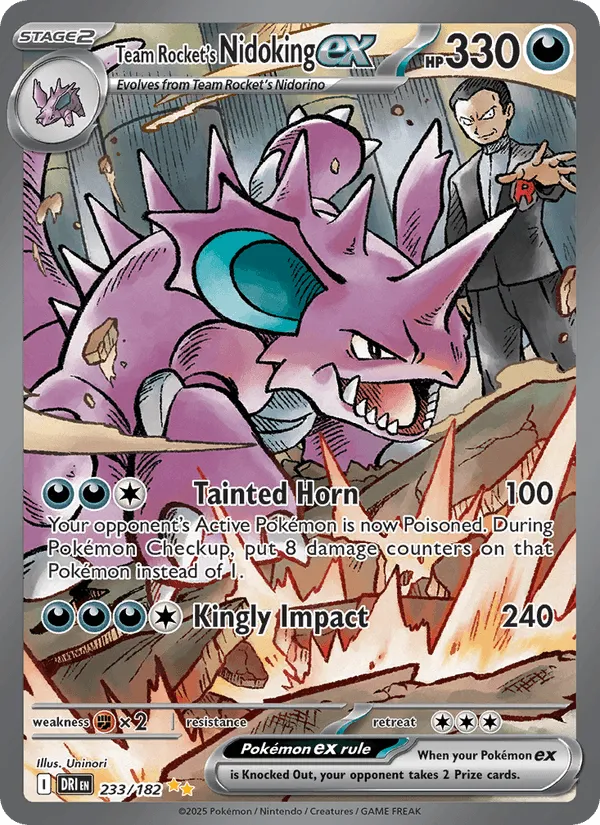 Carte Nidoking ex de la Team Rocket — Destined Rivals