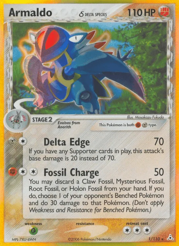 Carte Armaldo δ Delta Species — EX Holon Phantoms