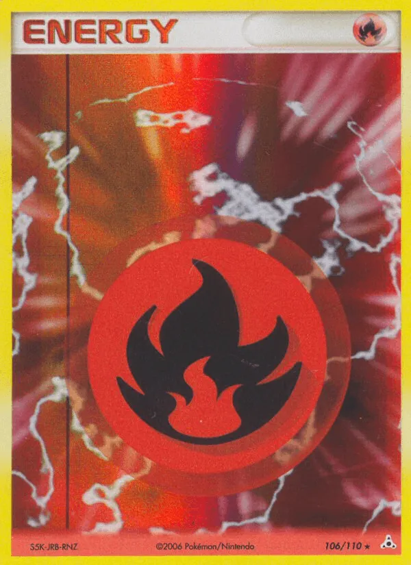 Carte Basic Fire Energy — EX Holon Phantoms
