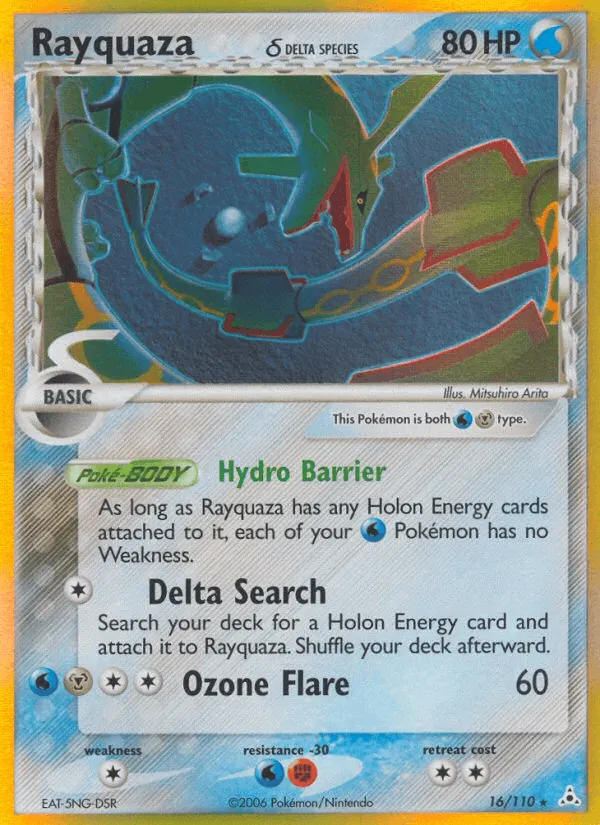 Carte Rayquaza δ Delta Species — EX Holon Phantoms