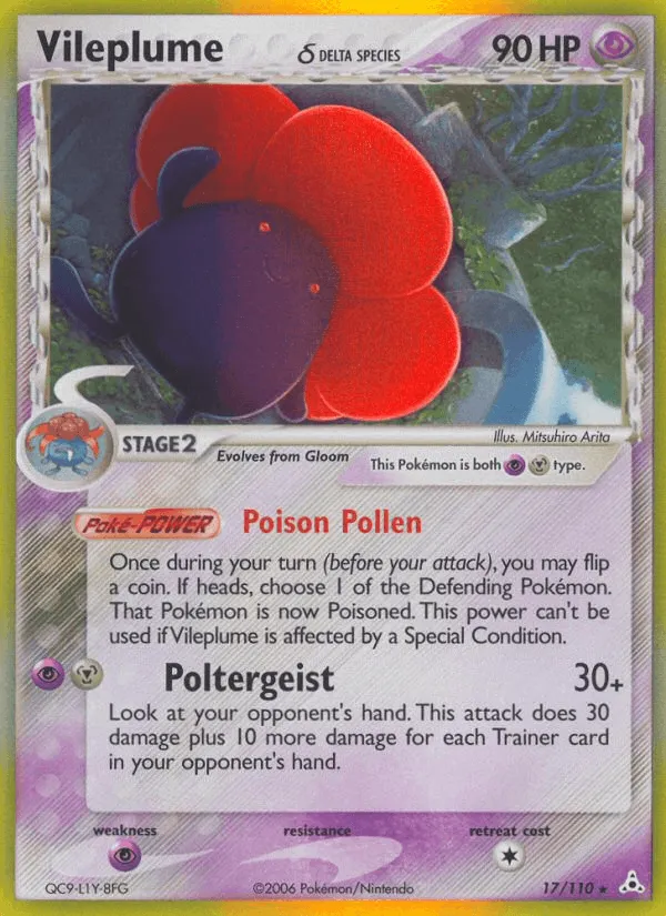 Carte Rafflesia δ Delta Species — EX Holon Phantoms