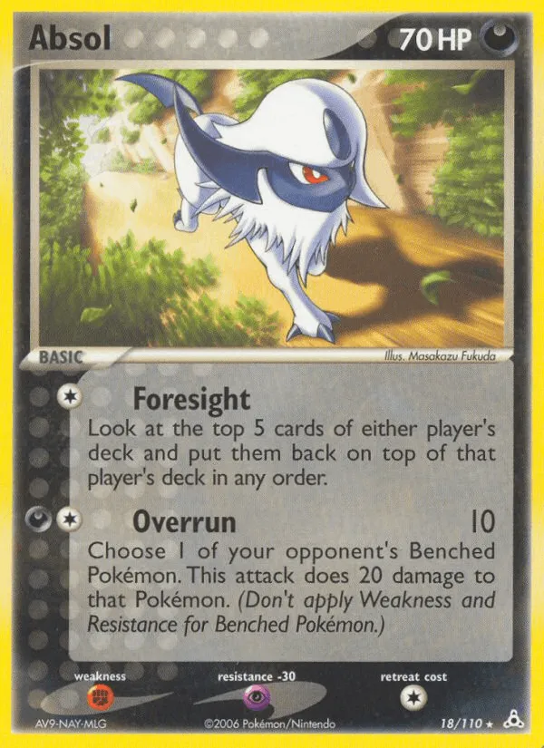 Carte Absol — EX Holon Phantoms