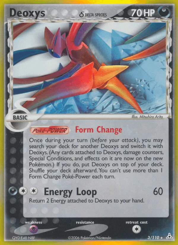 Carte Deoxys δ Delta Species — EX Holon Phantoms