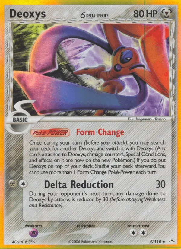 Carte Deoxys δ Delta Species — EX Holon Phantoms