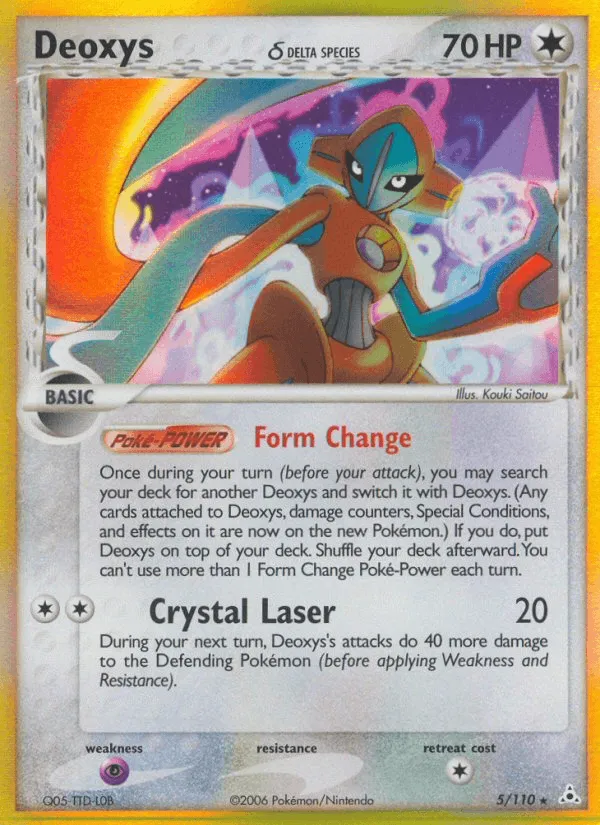 Carte Deoxys δ Delta Species — EX Holon Phantoms
