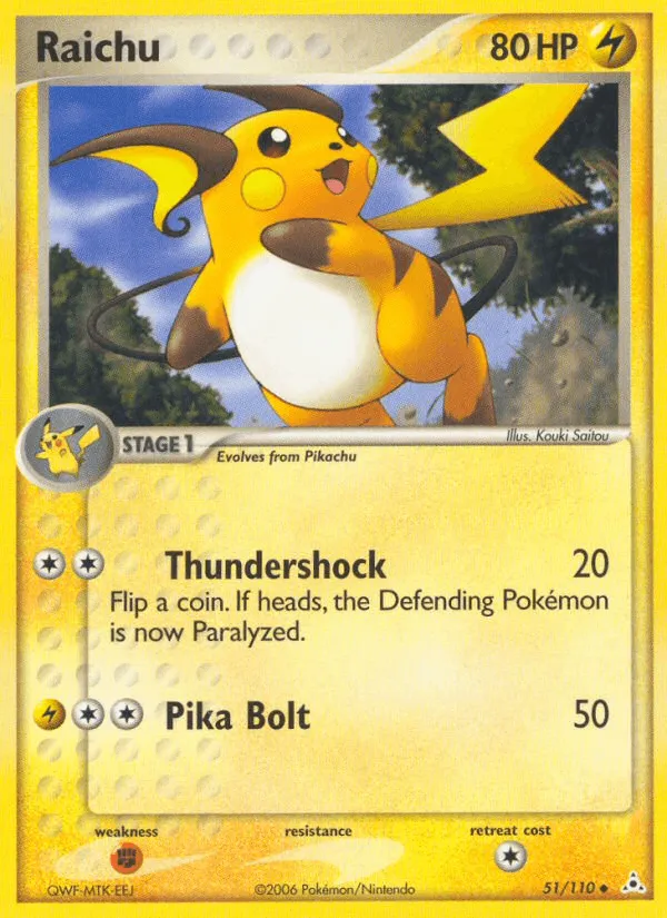 Carte Raichu — EX Holon Phantoms