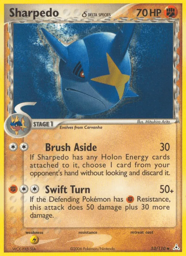 Carte Sharpedo δ Delta Species — EX Holon Phantoms