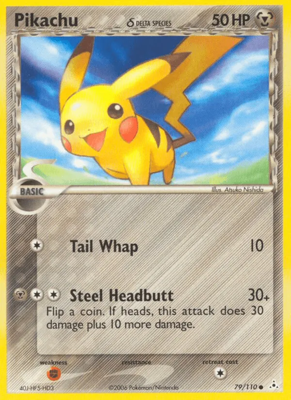 Carte Pikachu δ Delta Species — EX Holon Phantoms