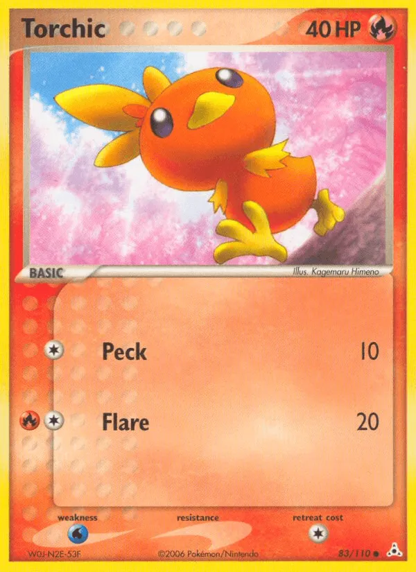 Carte Torchic — EX Holon Phantoms