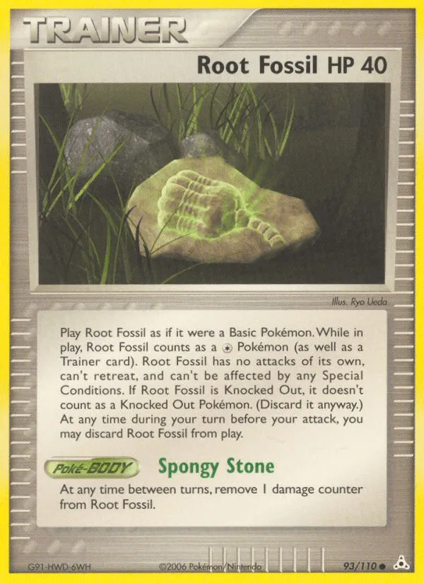 Carte Fossile racine — EX Holon Phantoms