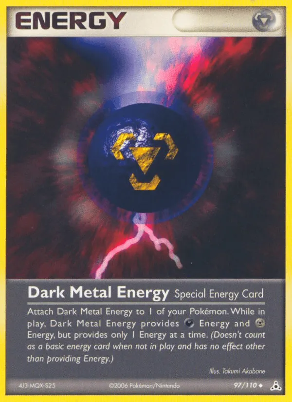 Carte Énergie Métal Obscur — EX Holon Phantoms