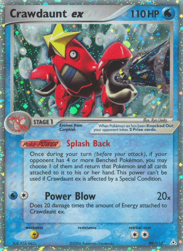 Carte Crawdaunt ex — EX Holon Phantoms