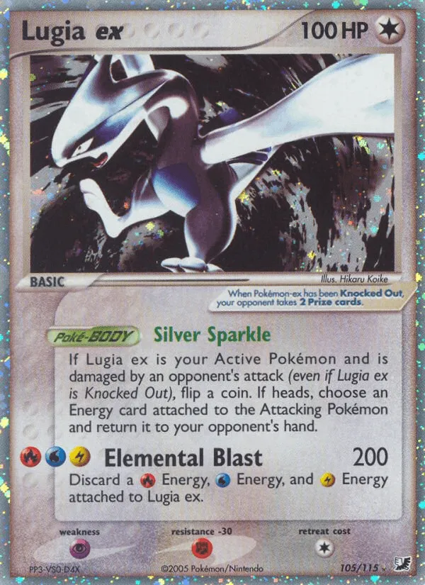 Carte Lugia ex — EX Unseen Forces