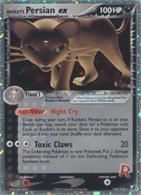 Carte Persian ex de Rocket — EX Unseen Forces