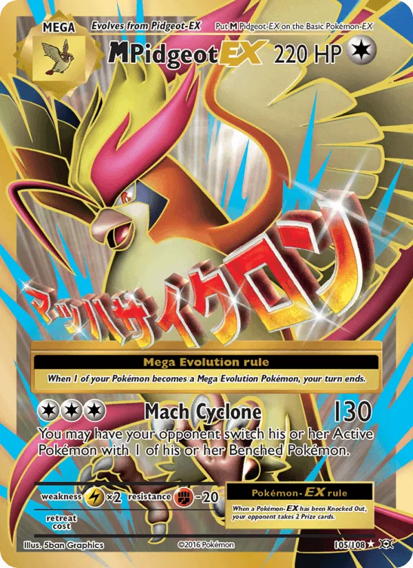 Carte M Pidgeot-EX — Evolutions