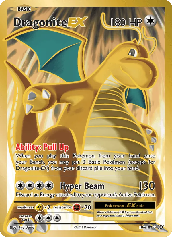 Carte Dragonite EX — Evolutions