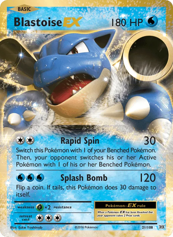 Carte Blastoise-EX — Evolutions