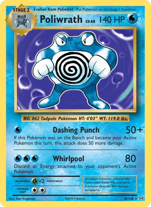 Carte Poliwrath — Evolutions