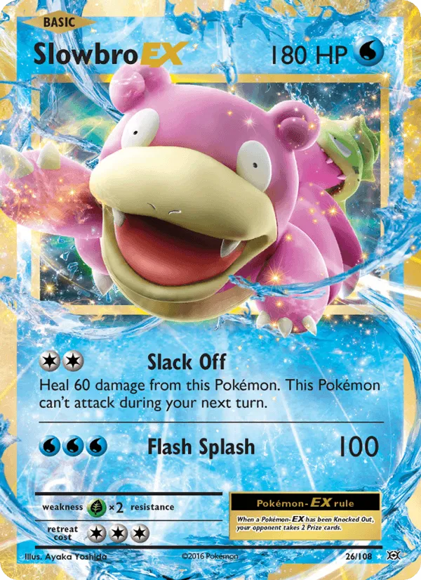Carte Slowbro EX — Evolutions