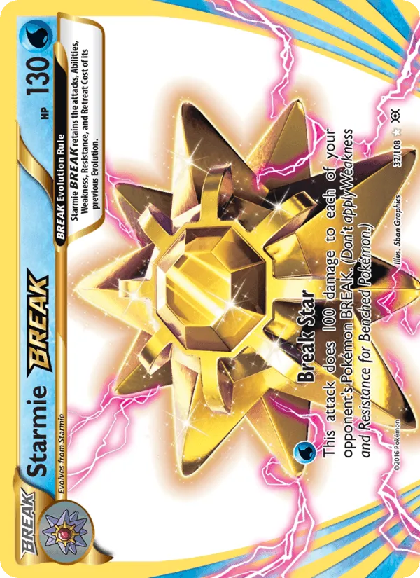 Carte Starmie BREAK — Evolutions