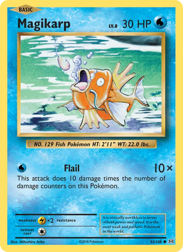 Carte Magicarpe — Evolutions