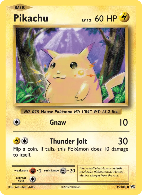 Carte Pikachu — Evolutions