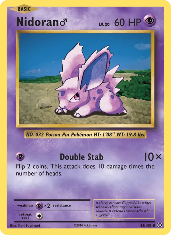 Carte Nidoran [M] — Evolutions
