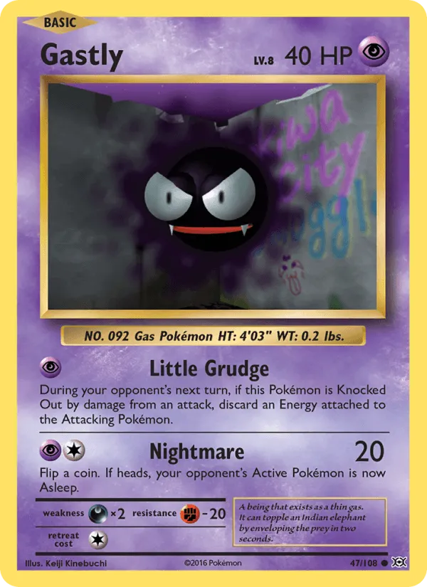 Carte Gastly — Evolutions