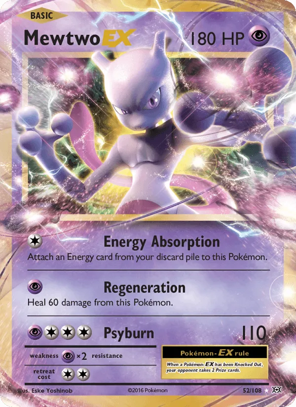 Carte Mewtwo-EX — Evolutions