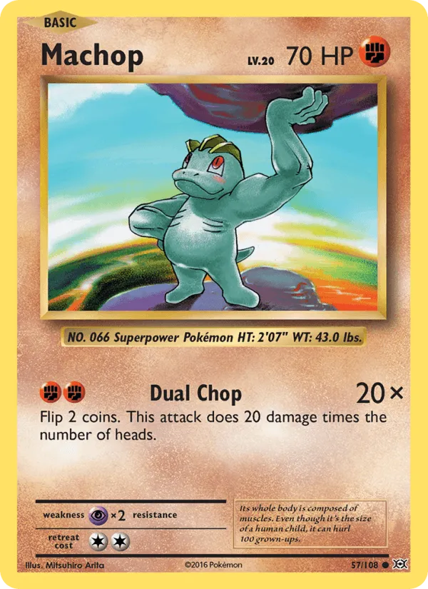 Carte Machop — Evolutions