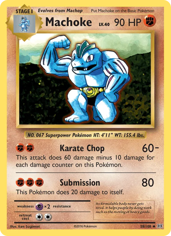 Carte Machopeur — Evolutions