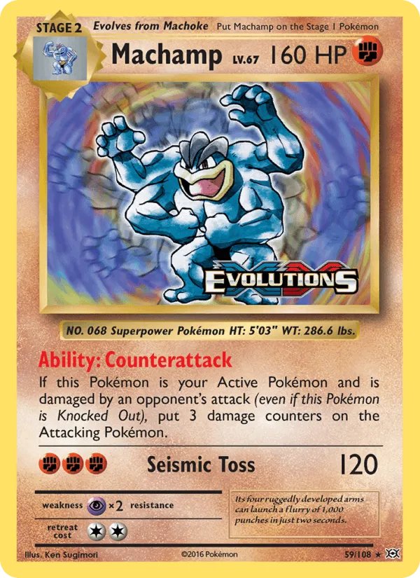 Carte Machamp — Evolutions