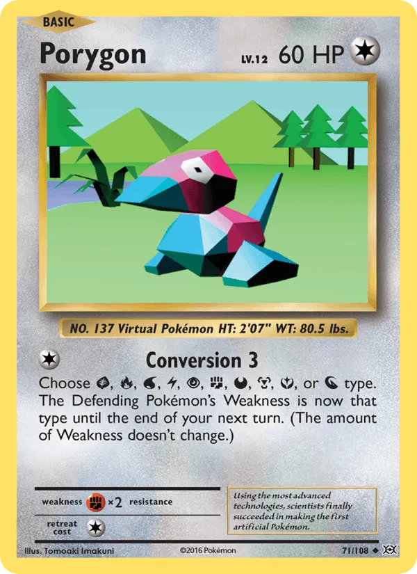 Carte Porygon — Evolutions