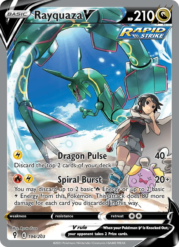 Carte Rayquaza V — Evolving Skies