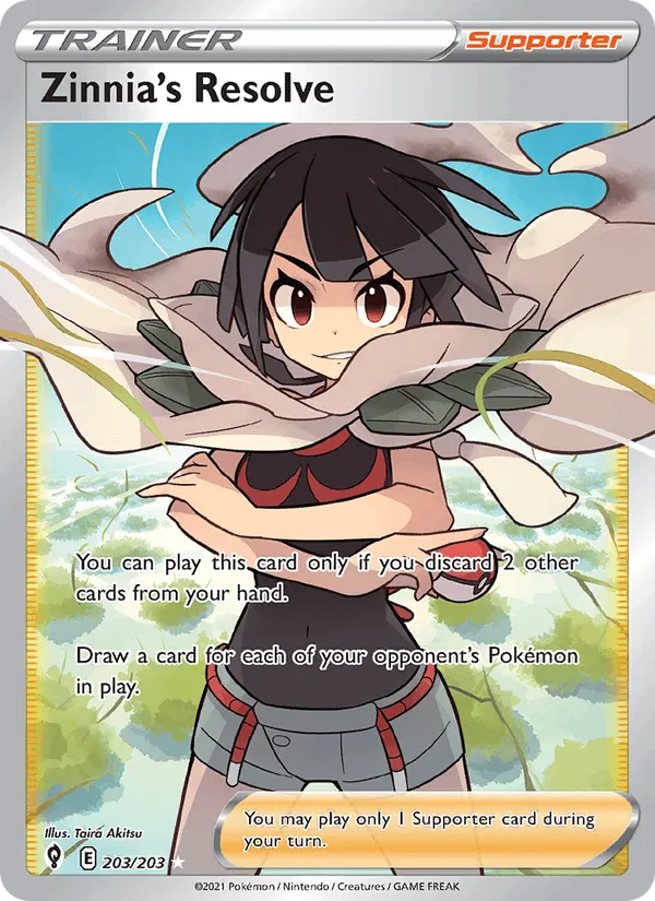 Carte Zinnia's Resolve — Evolving Skies