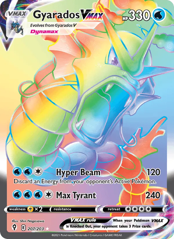 Carte Gyarados VMAX — Evolving Skies