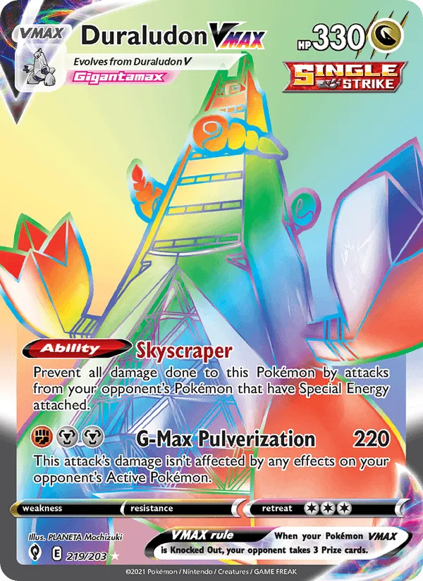 Carte Duralugon VMAX — Evolving Skies