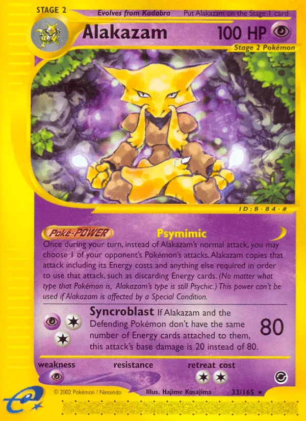 Carte Alakazam — Expedition Base Set