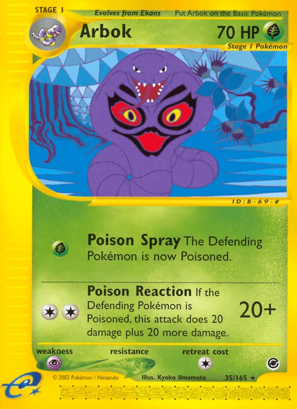 Carte Arbok — Expedition Base Set