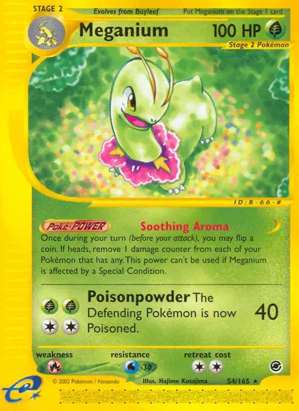 Carte Meganium — Expedition Base Set