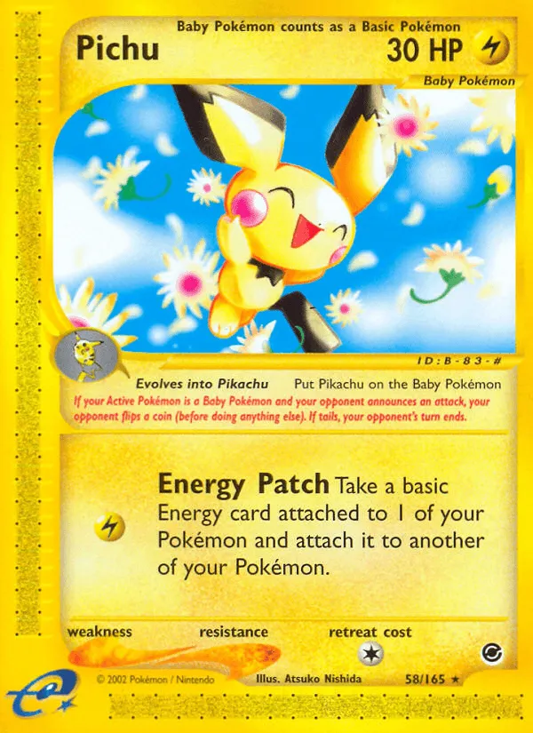 Carte Pichu — Expedition Base Set