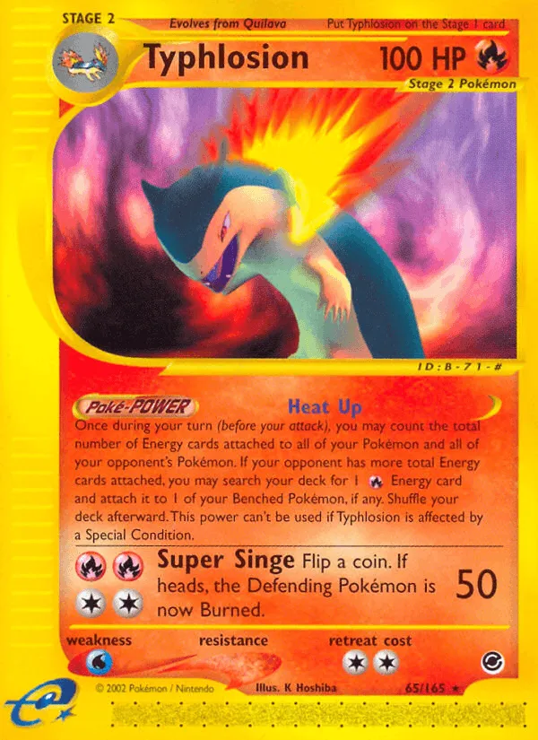 Carte Typhlosion — Expedition Base Set